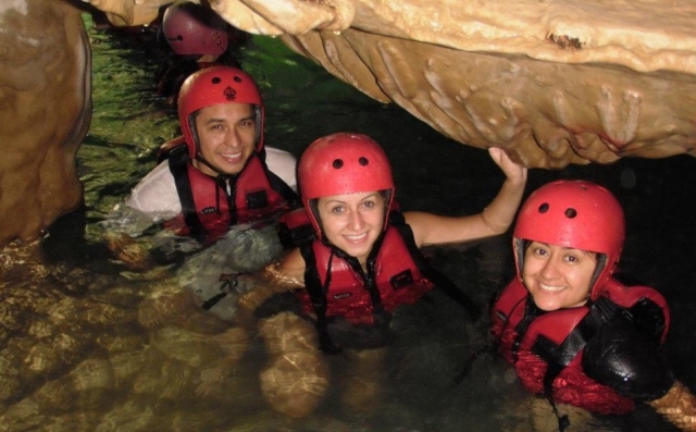  In the caves 